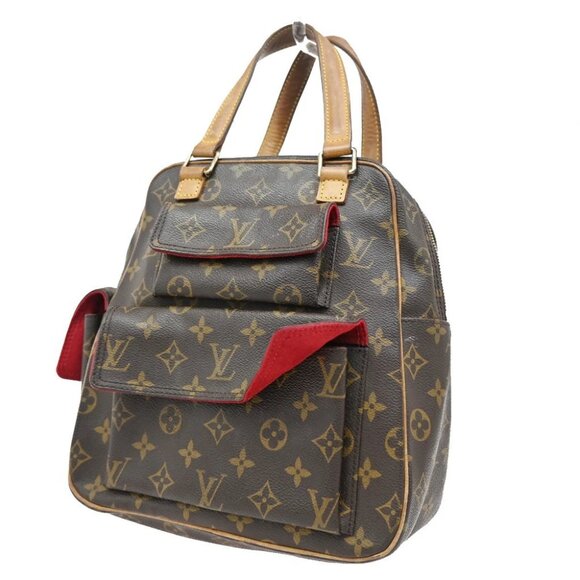 LOUIS VUITTON LV Excentri Cite Hand Bag Monogram Leather Brown - Picture 1 of 16